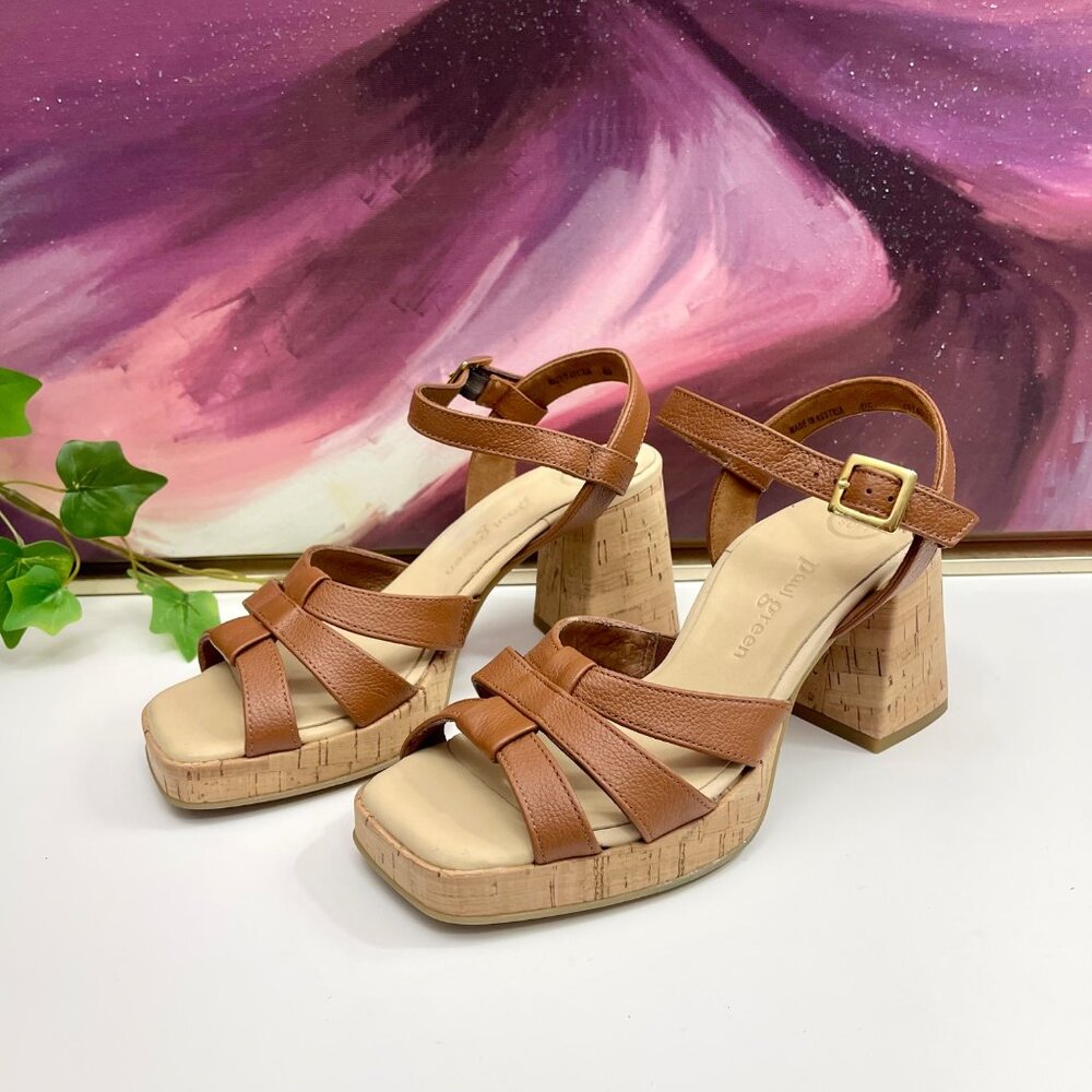 Paul Green Tan Strappy Heels - Picture 7 of 16